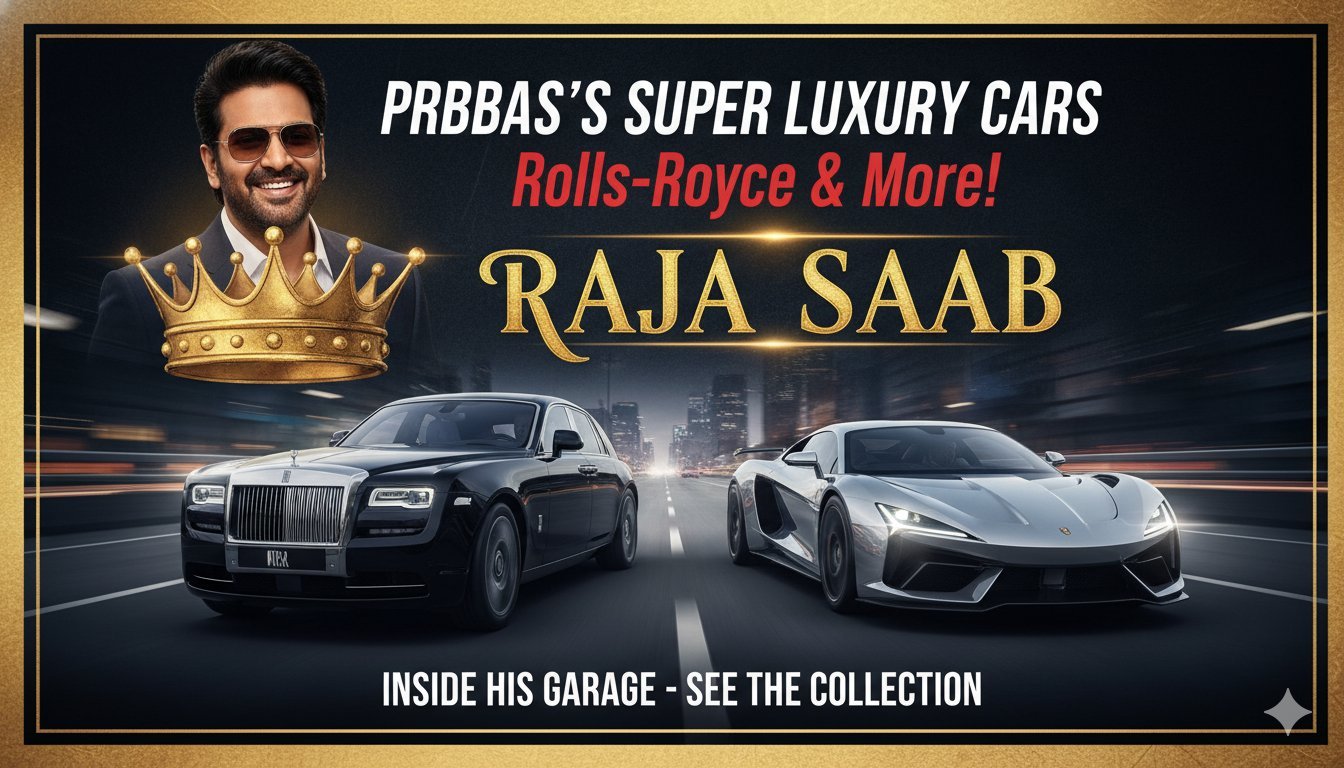 प्रभास की लग्जरी कार कलेक्शन में Rolls-Royce Phantom और Lamborghini Aventador