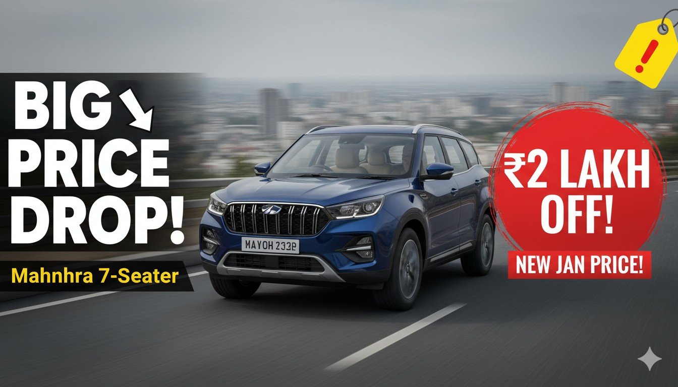 महिंद्रा XUV700 7-सीटर SUV की सामने से छवि