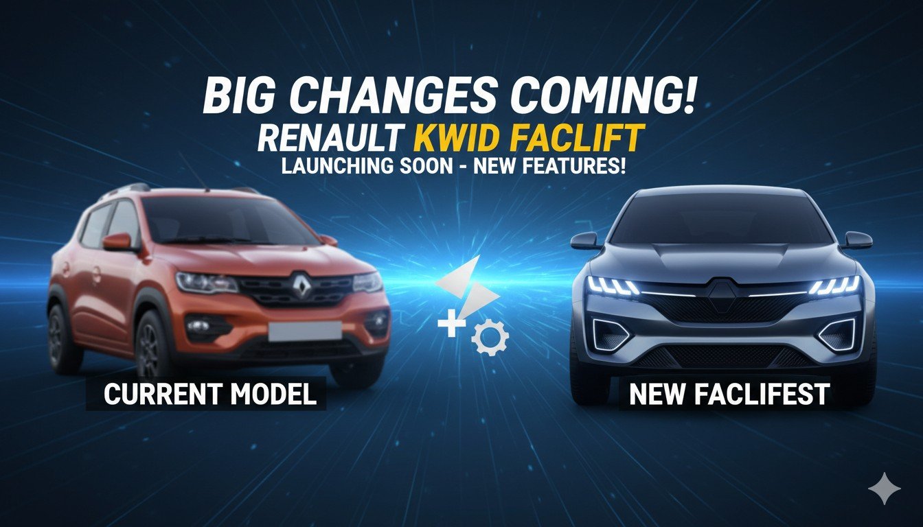 Renault Kwid facelift spied testing on Indian roads with camouflage, new front grille and LED lights