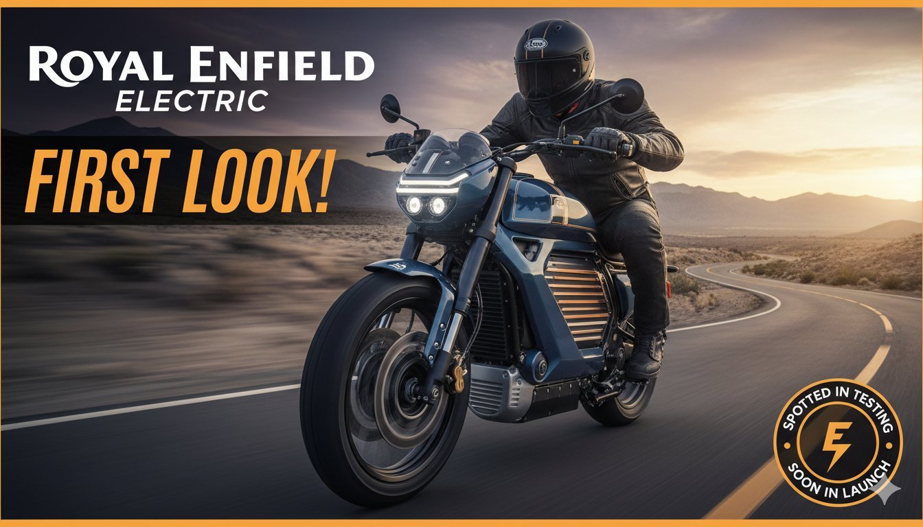 Royal Enfield Flying Flea C6 इलेक्ट्रिक मोटरसाइकिल टेस्टिंग के दौरान बिना कैमोफ्लाज के चेन्नई सड़कों पर