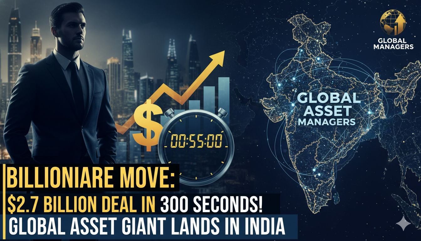 मुकेश अंबानी और लैरी फिंक कार राइड में डील करते हुए