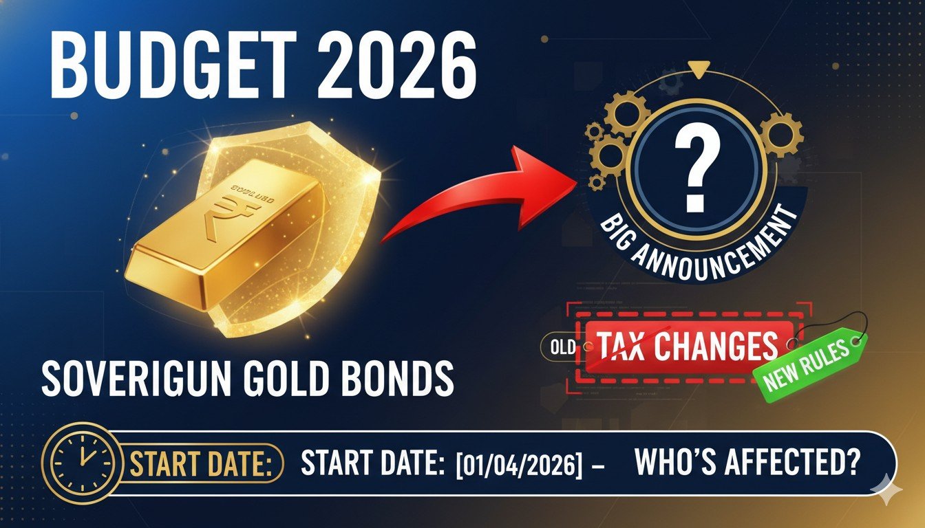 वित्त मंत्री निर्मला सीतारमण बजट 2026 में सॉवरेन गोल्ड बॉन्ड पर बदलाव की घोषणा करती हुईं।