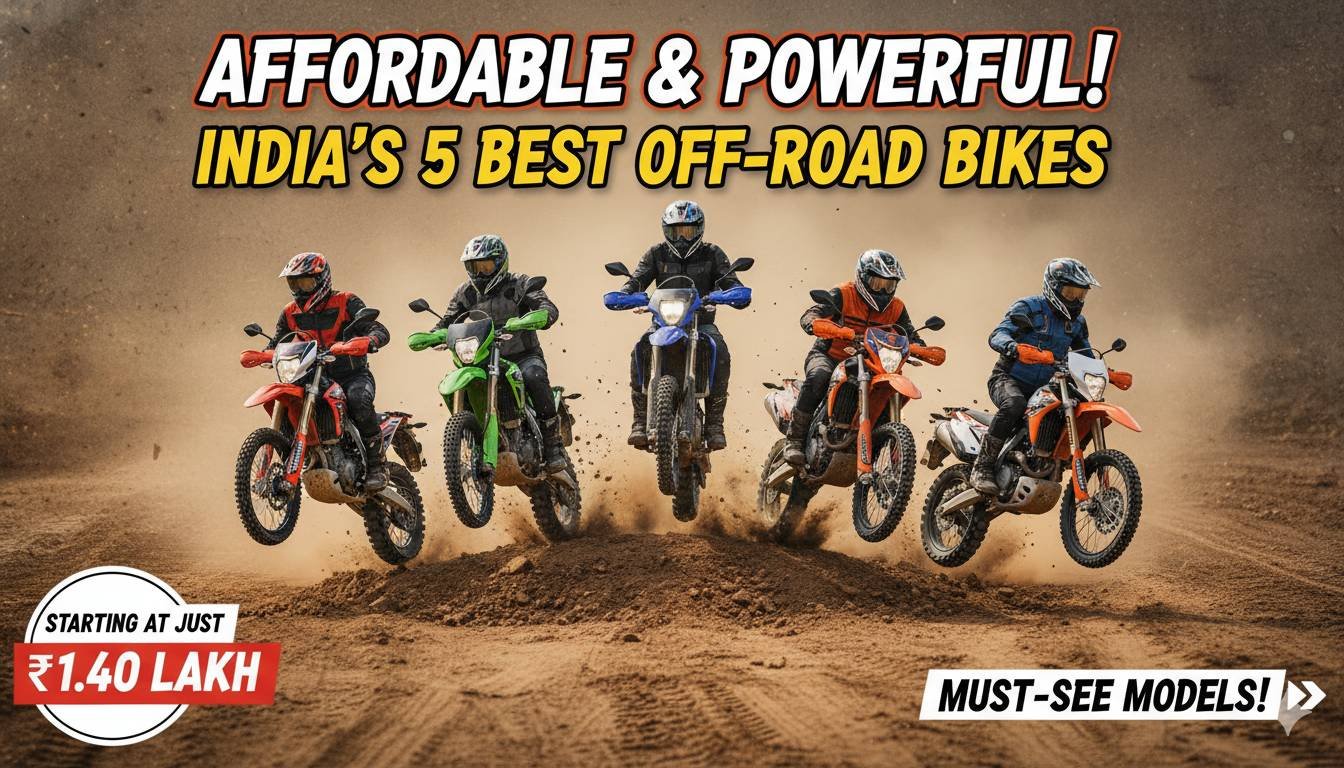 भारत की टॉप 5 सस्ती ऑफ-रोड बाइक्स Hero XPulse 200 4V, Yezdi Adventure और Suzuki V-Strom SX सहित